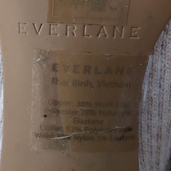 Everlane The Glove Wool Blend Pull On Boot Oatmeal Size 5 - Picture 12 of 14
